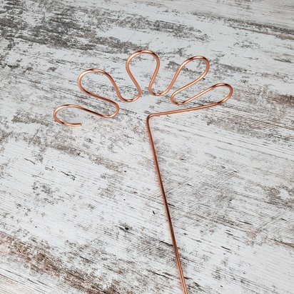 Indoor copper plant support stake, garden and houseplant accessories, large and small stem holder supports, gardening gifts